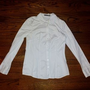 White Button-Down Shirt-Long Sleeve